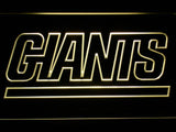 New York Giants (8) LED Neon Sign USB - Yellow - TheLedHeroes