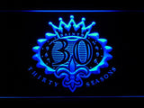 New Orleans Saints 30th Anniversary LED Neon Sign USB - Blue - TheLedHeroes