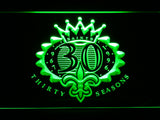 New Orleans Saints 30th Anniversary LED Sign - Green - TheLedHeroes