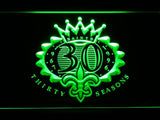 New Orleans Saints 30th Anniversary LED Neon Sign USB - Green - TheLedHeroes