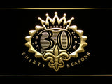 New Orleans Saints 30th Anniversary LED Sign - Yellow - TheLedHeroes