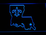 FREE New Orleans Saints (6) LED Sign - Blue - TheLedHeroes