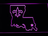 New Orleans Saints (6) LED Neon Sign Electrical - Purple - TheLedHeroes