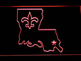 New Orleans Saints (6) LED Neon Sign Electrical - Red - TheLedHeroes