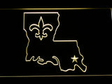 New Orleans Saints (6) LED Neon Sign Electrical - Yellow - TheLedHeroes