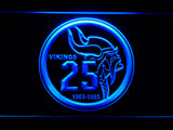 FREE Minnesota Vikings 25th Anniversary LED Sign - Blue - TheLedHeroes