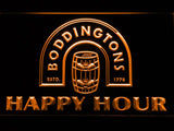 Boddingtons Happy Hour LED Neon Sign Electrical - Orange - TheLedHeroes