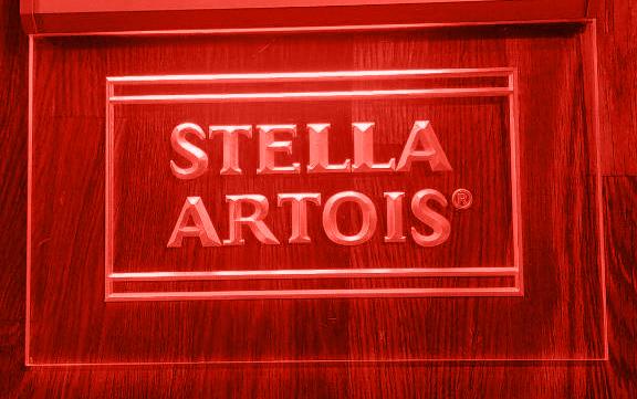 Stella Artois (2) LED Neon Sign USB - Red - TheLedHeroes