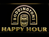 Boddingtons Happy Hour LED Neon Sign USB - Yellow - TheLedHeroes