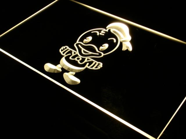 Disney Mini Donald Duck LED Neon Sign Electrical - Yellow - TheLedHeroes