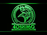 Minnesota Vikings 20th Anniversary LED Neon Sign Electrical - Green - TheLedHeroes