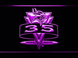 Minnesota Vikings 35th Anniversary LED Neon Sign USB - Purple - TheLedHeroes