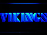 Minnesota Vikings (4) LED Neon Sign USB - Blue - TheLedHeroes