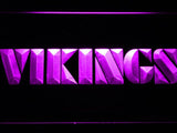 Minnesota Vikings (4) LED Neon Sign USB - Purple - TheLedHeroes