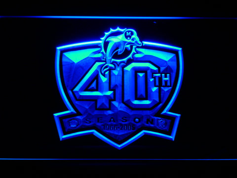 Miami Dolphins 40th Anniversary LED Sign -  - TheLedHeroes