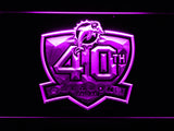 Miami Dolphins 40th Anniversary LED Sign - Purple - TheLedHeroes