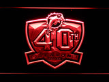Miami Dolphins 40th Anniversary LED Sign - Red - TheLedHeroes
