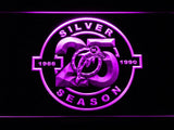 Miami Dolphins Silver Season LED Neon Sign Electrical - Purple - TheLedHeroes