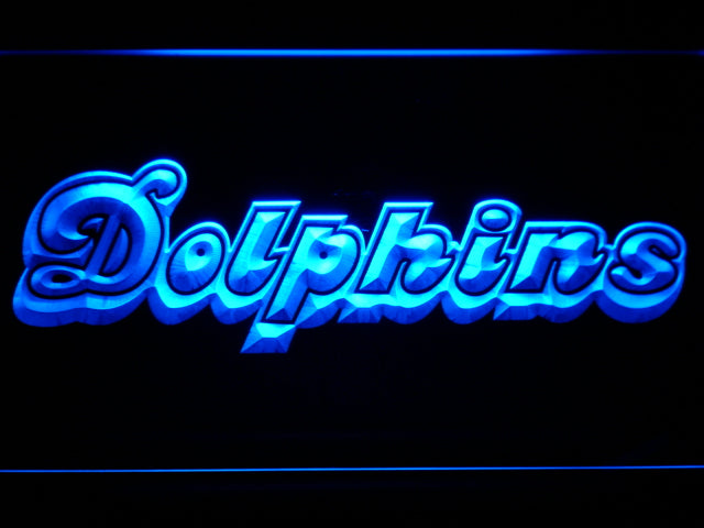 Miami Dolphins (5) LED Sign - Blue - TheLedHeroes