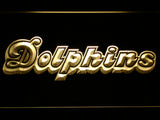 FREE Miami Dolphins (5) LED Sign - Yellow - TheLedHeroes
