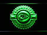 Kansas City Chiefs Community Quarterback LED Neon Sign Electrical - Green - TheLedHeroes