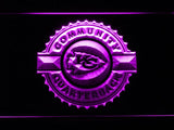 Kansas City Chiefs Community Quarterback LED Neon Sign Electrical - Purple - TheLedHeroes