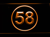 Kansas City Chiefs #58 Derrick Thomas LED Sign - Orange - TheLedHeroes
