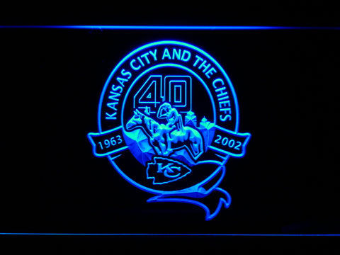Kansas City Chiefs 40th Anniversary LED Sign -  - TheLedHeroes