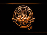 Kansas City Chiefs 40th Anniversary LED Neon Sign USB - Orange - TheLedHeroes