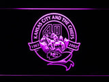 Kansas City Chiefs 40th Anniversary LED Neon Sign Electrical - Purple - TheLedHeroes
