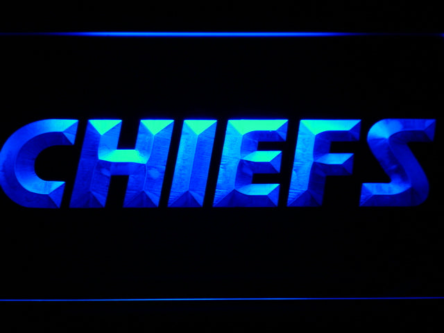 Kansas City Chiefs (2) LED Sign - Blue - TheLedHeroes