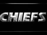 Kansas City Chiefs (2) LED Neon Sign USB - White - TheLedHeroes