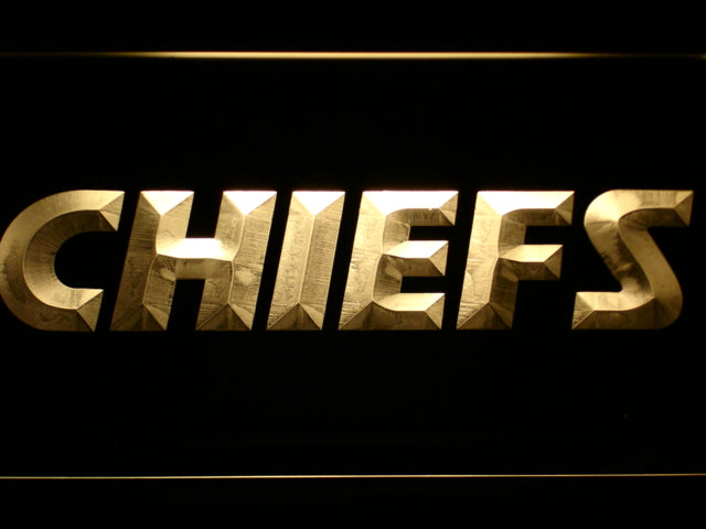 FREE Kansas City Chiefs (2) LED Sign - Yellow - TheLedHeroes