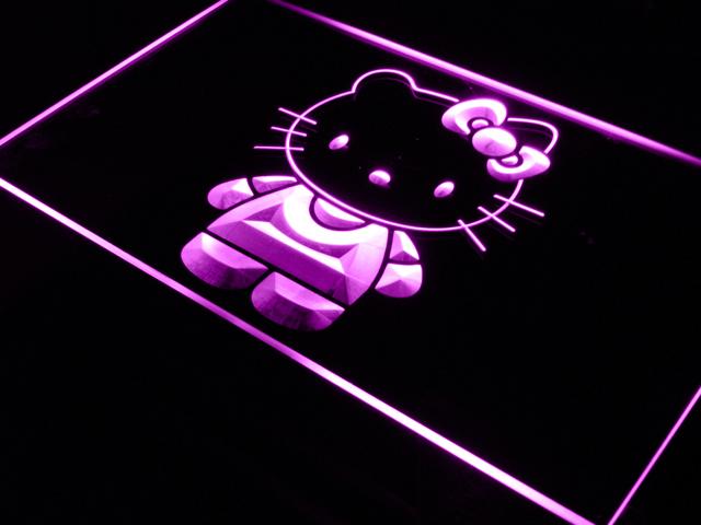 Hello Kitty LED Neon Sign Electrical - Purple - TheLedHeroes