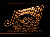 Jacksonville Jaguars Foundation LED Neon Sign USB - Orange - TheLedHeroes
