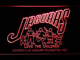 Jacksonville Jaguars Foundation LED Neon Sign USB - Red - TheLedHeroes