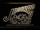 Jacksonville Jaguars Foundation LED Neon Sign USB - Yellow - TheLedHeroes