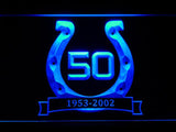 Indianapolis Colts 10th Celebration LED Neon Sign USB - Blue - TheLedHeroes