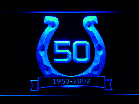 FREE Indianapolis Colts 10th Celebration LED Sign - Blue - TheLedHeroes