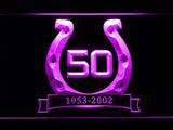 Indianapolis Colts 10th Celebration LED Neon Sign USB - Purple - TheLedHeroes