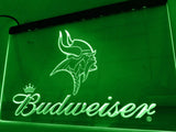 Minnesota Vikings Budweiser LED Neon Sign Electrical - Green - TheLedHeroes