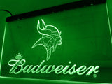 FREE Minnesota Vikings Budweiser LED Sign - Green - TheLedHeroes