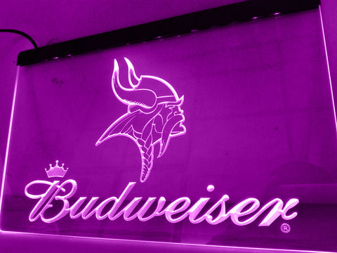 FREE Minnesota Vikings Budweiser LED Sign -  - TheLedHeroes