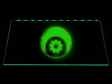 Fallout Brotherhood of Steel LED Neon Sign USB - Green - TheLedHeroes