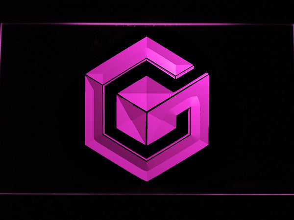 FREE Nintendo Gamecube LED Sign - Purple - TheLedHeroes