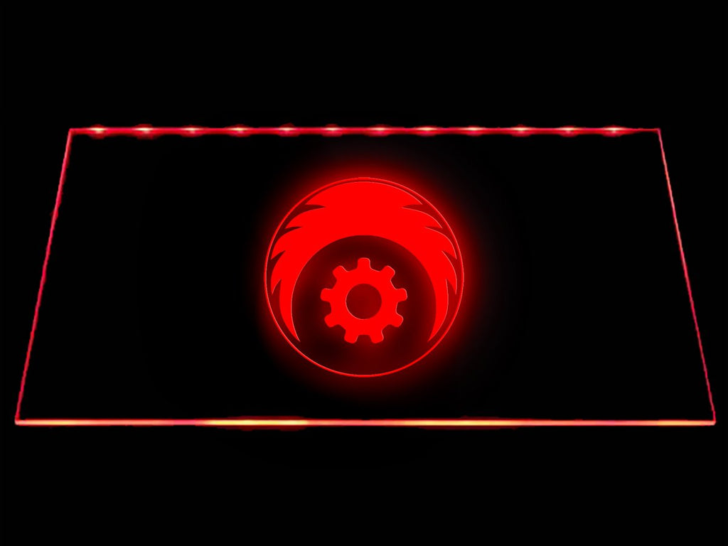 Fallout Brotherhood of Steel LED Neon Sign USB - Red - TheLedHeroes
