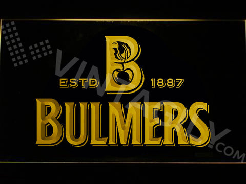 Bulmers LED Sign - Yellow - TheLedHeroes