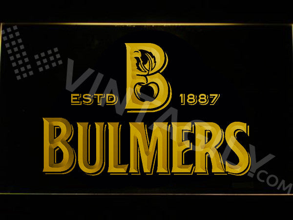 FREE Bulmers LED Sign - Yellow - TheLedHeroes