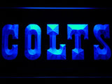 Indianapolis Colts (6) LED Neon Sign USB - Blue - TheLedHeroes