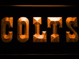 Indianapolis Colts (6) LED Neon Sign USB - Orange - TheLedHeroes